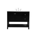 Elegant Decor 42 Inch Single Bathroom Vanity In Black VF16442BK